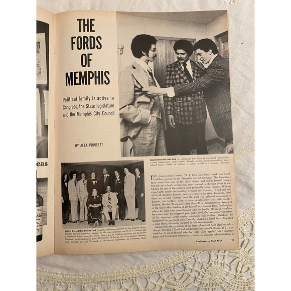 Ebony Magazine February 1975. Barbara Jordan - Picture 10 of 13